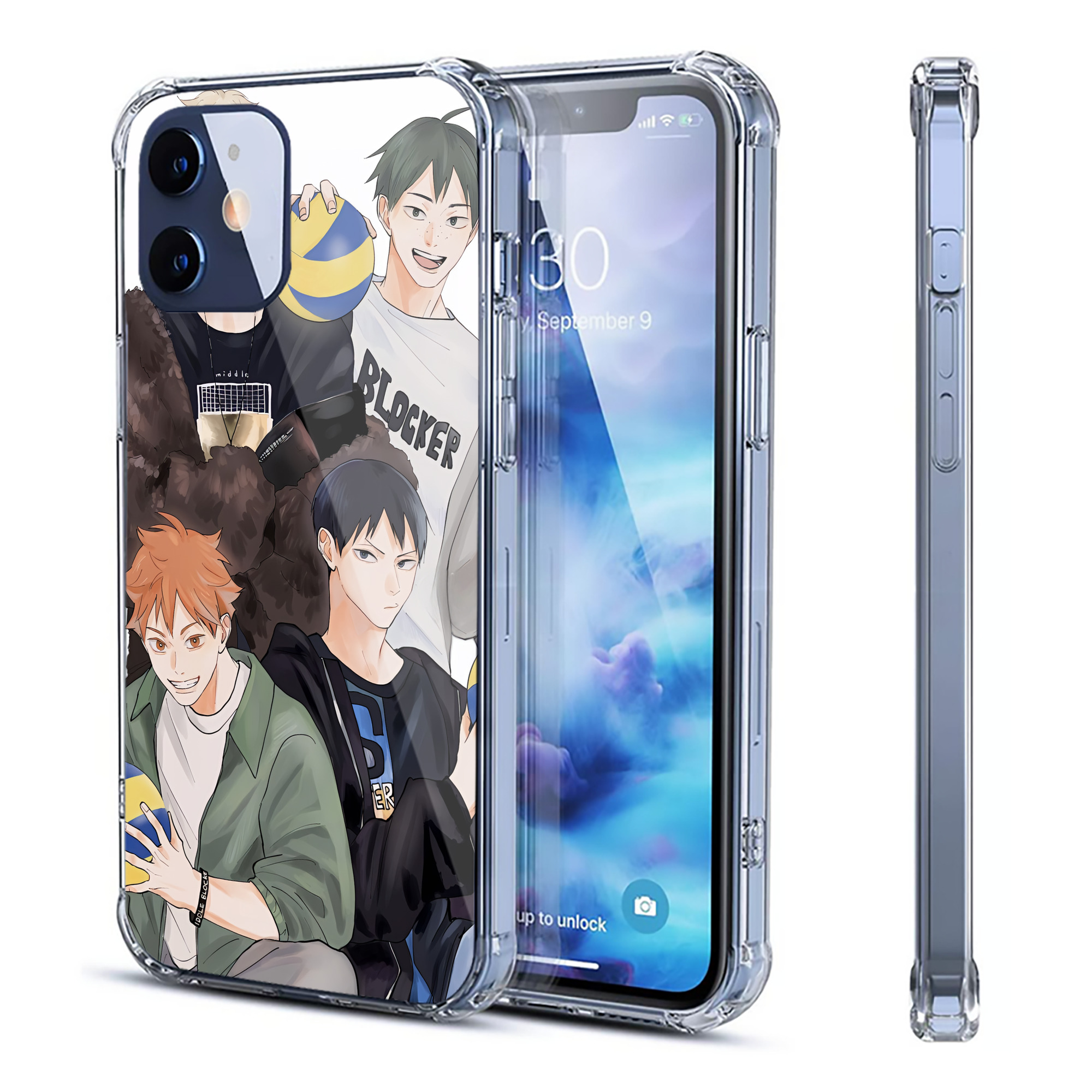 （画像用） ハイキュー!! Haikyu!! 【iPhone 12シリーズ対応】透明スマホケース（クリアソフトケース）